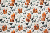 Baumwolljersey Digital Farm Animals